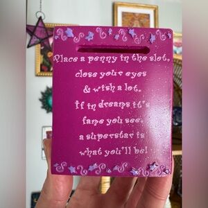 Vintage 2001 Y2K Superstar Themed Coin Bank Box